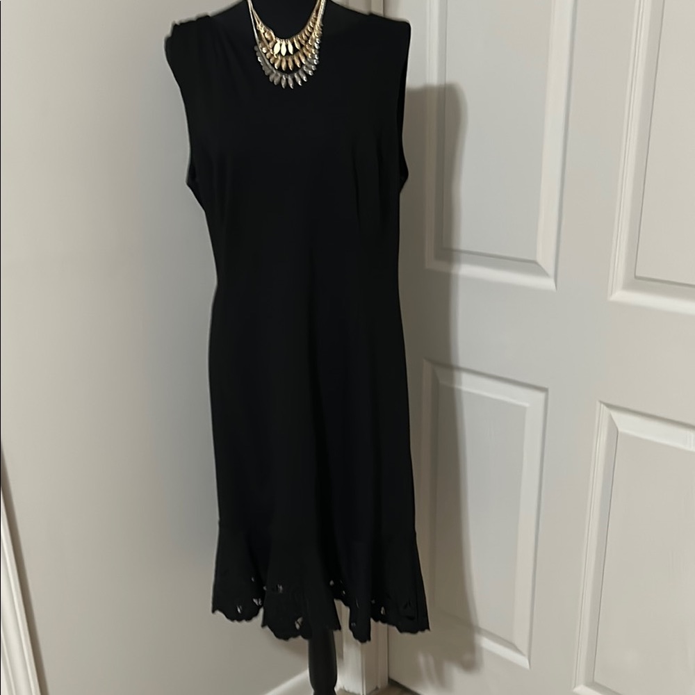 EUC rsvp by Talbots Black Sleeveless Dress Size 16